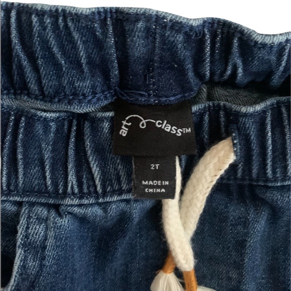 Toddler Art Class Skinny Moto Jeans w/ Drawstring, 2T - Picture 9 of 9